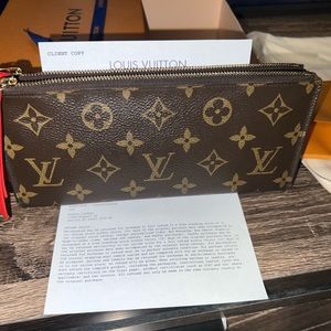 Authentic Louis Vuitton Adele wallet (Red)